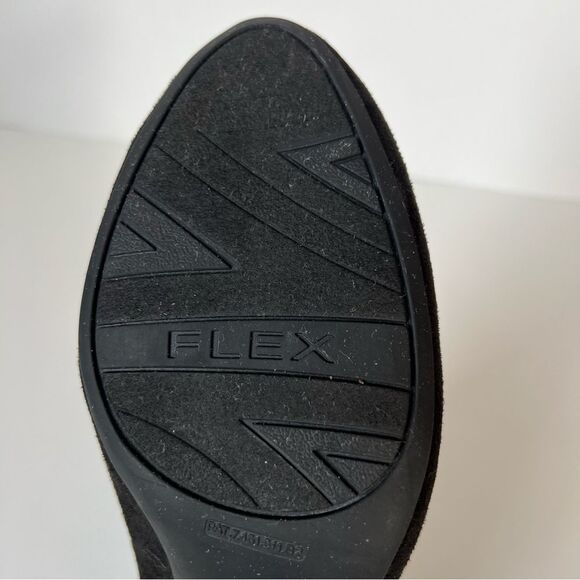 LifeStride Black Faux Suede Stretch Block Heel Comfort Ankle Bootie Boots SZ 9 - Picture 12 of 16